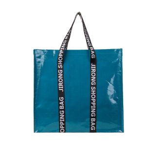 Customized Printing Extra Large Reusable tote Bag Recyclable Laminated pp woven shopping bag