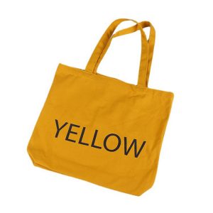 Wholesale Tote Shopping One Shoulder Canvas Bag Custom Korean Letter Printing Large Capacity Handle Bag
