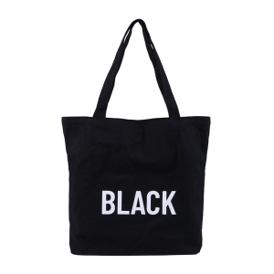 Wholesale Tote Shopping One Shoulder Canvas Bag Custom Korean Letter Printing Large Capacity Handle Bag