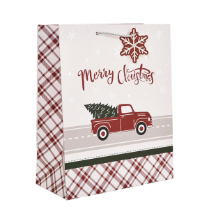 New Spot Stamping Paper Bag Cartoon Christmas Tote Bag Christmas Candy Paper Gift Bags