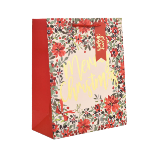 New Spot Stamping Paper Bag Cartoon Christmas Tote Bag Christmas Candy Paper Gift Bags
