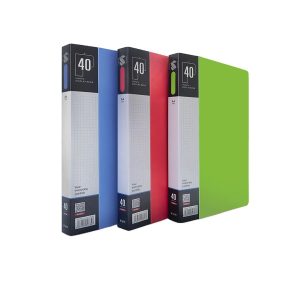 Customized A4 Size Transparent Colored PP Plastic Folder 20-80 Pockets Clear Book File for Filing Products