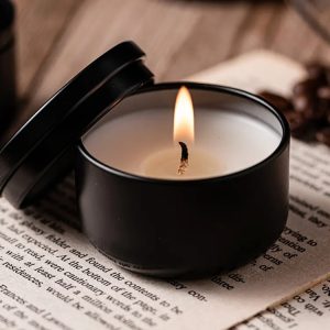 Stylish Little Black Jar Candle