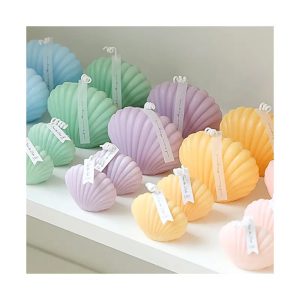 Customized Scents Plant Wax Aroma Art Sea Shell Shape Candle For Gift