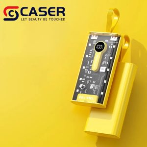 Modern Cyber Style Transparent Mobile Power Banks New Arrivals Customization Logo Fast charge Phone Charges