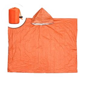 Disposable Raincoat Poncho Emergency Portable Thermal Insulation Raincoat Outdoor Pe Aluminum Film Raincoat