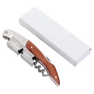 Wholesale Bar Tools Wine Corkscrew Wine Bottle Opener Custom Logo Wooden Wine Accessories
