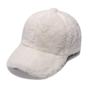 Ready to Ship Winter Warm Faux Wool Fur Sports-Caps/Fitted fur Baseball-Cap/Fashion Winter Hat in Wholesale