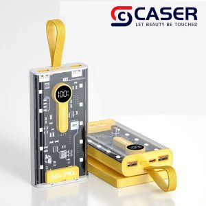 Modern Cyber Style Transparent Mobile Power Banks New Arrivals Customization Logo Fast charge Phone Charges