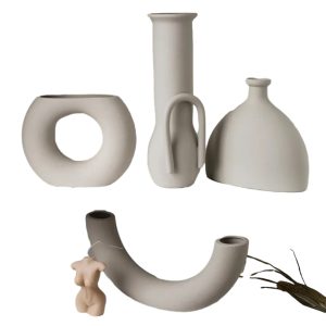Wholesale Custom Cute Modern Black Gold Porcelain Luxury Home Decor Ceramic Home Decoration Accessories