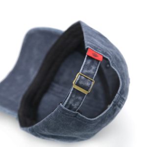 Wholesale 6 Panel Metal Buckle Untructured Cotton Vintage Gorras Custom Embroidery Logo Baseball Cap Washed Distressed Dad Hats
