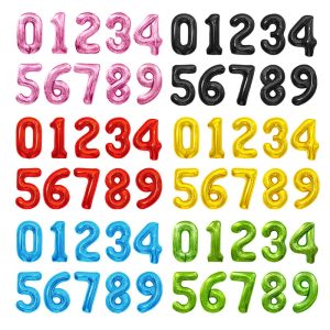 balloon with numbers