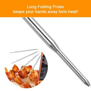 Online Top Seller Accurate Food Electronic Thermometer Barbecue Thermometer Probe Folding Kitchen Thermometer