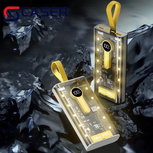 Modern Cyber Style Transparent Mobile Power Banks New Arrivals Customization Logo Fast charge Phone Charges