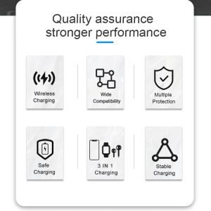 Low Price Fast 3 In 1 Cellphone Mobile Wireless Phone Charger Stand Black Custom Logo For Iphone 15 14 13
