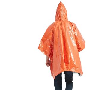 Disposable Raincoat Poncho Emergency Portable Thermal Insulation Raincoat Outdoor Pe Aluminum Film Raincoat