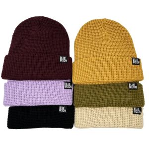 Custom Knitted Winter Waffle Beanie Hat