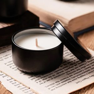 Stylish Little Black Jar Candle