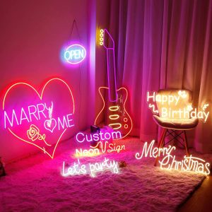 Free Design Custom Led Light Neon Sign No Moq Dropshipping Neon Sign For Bedroom Birthday Party Home Wedding Decor