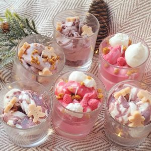 V59 Hot Customized Cream Candles Scented Ice Cream Candle Dessert Candles For Home Fragrance Wedding Mother's Day Gift
