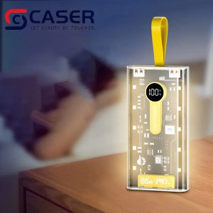Modern Cyber Style Transparent Mobile Power Banks New Arrivals Customization Logo Fast charge Phone Charges