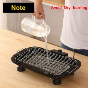 Electrical Bbq Grill Smokeless Electric Griddle With Hot Pot Table Korean Easily Cleaned Indoor Large Max Machine Grade Barbecue