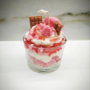 V59 Hot Customized Cream Candles Scented Ice Cream Candle Dessert Candles For Home Fragrance Wedding Mother's Day Gift