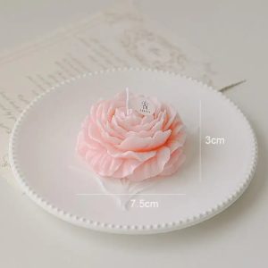 Custom Luxury Aromatic Gift Wax Scented Subshrubby Peony Flower Candles For Wedding