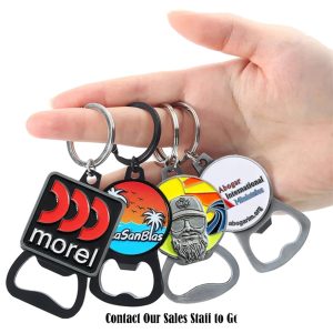 Hot Bulk Key Chain Beer Bottle Opener Cheap Metal Magnetic Wine Opener Keyholder Soft Enamel Custom Bottle Opener Keychain