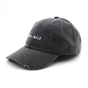 Wholesale 6 Panel Metal Buckle Untructured Cotton Vintage Gorras Custom Embroidery Logo Baseball Cap Washed Distressed Dad Hats