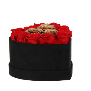 Heart Shape Box Forever Rose Preserved Rose Box Factory Supply Customized Chinese New Year Mother's Day Gift 2023 Easter Flowers