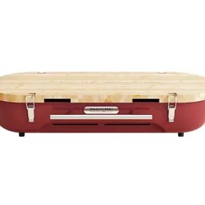New Easy To Carry Charcoal Barbecue With Flippable Grids And Integrated Chopping Board Fire Pit