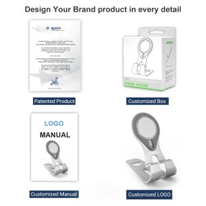 Oem Odm Carbon Acrylic Silicone Aluminum Wooden Desk Cell Mobile Phone Stand Magnetic Wireless Charging Mobile Phone Holders