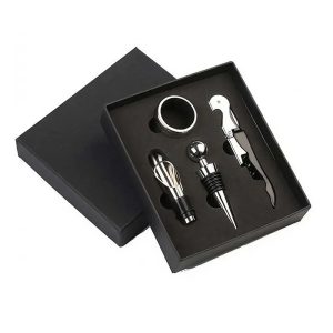 Top 2023 Metal Custom Stainless Steel Professional Waiters Wine Accessories Corkscrew Gift Box Set Bottle Beer Wine Opener