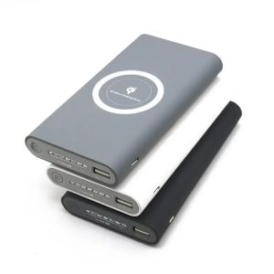 Factory Wholesale Wireless Power Banks 10000mah Qi-Enabled Cell Phone Portable Power Banks Wireless Battery Phone Charger Custom