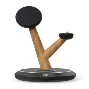 Support Customization Abs Multifunction Qi2 15w Fast 3 In 1 Magnetic Wireless Charger Stand