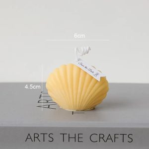 Customized Scents Plant Wax Aroma Art Sea Shell Shape Candle For Gift