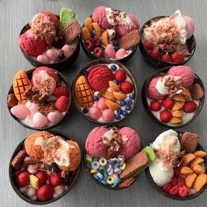 V59 Hot Customized Cream Candles Scented Ice Cream Candle Dessert Candles For Home Fragrance Wedding Mother's Day Gift