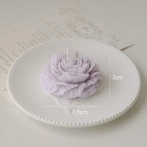 Custom Luxury Aromatic Gift Wax Scented Subshrubby Peony Flower Candles For Wedding
