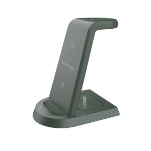 Low Price Fast 3 In 1 Cellphone Mobile Wireless Phone Charger Stand Black Custom Logo For Iphone 15 14 13
