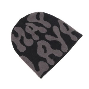 Wholesale Unisex All Over print Winter Hat Cap Custom Logo Acrylic Knitted Cuffed Beanie Hats