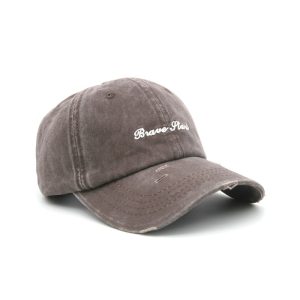 Wholesale 6 Panel Metal Buckle Untructured Cotton Vintage Gorras Custom Embroidery Logo Baseball Cap Washed Distressed Dad Hats