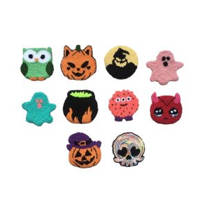 Innermor Halloween Handmade ghost pumpkin Tufted Cup Coasters Mini Mug Rug All Saints' Day Festival table decor cup mat