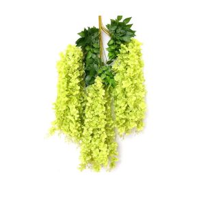 Inunion Factory Wholesale Home Decor 3 Branches Wedding Party Decorations Hanging Flower Vines Artificial Wisteria Flower