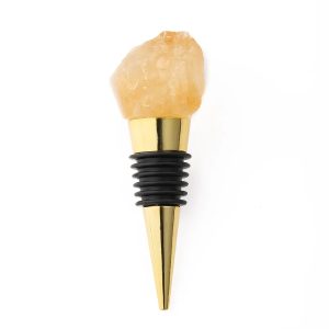 Custom Logo Crystal Wine Stopper Wholesale Rose Quartz Gemstone Christmas Whiskey Vacuum Wine Bottle Stoppers Bar Accessories