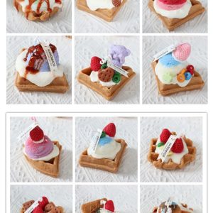 V59 Hot Customized Cream Candles Scented Ice Cream Candle Dessert Candles For Home Fragrance Wedding Mother's Day Gift
