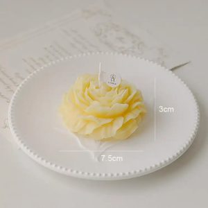 Custom Luxury Aromatic Gift Wax Scented Subshrubby Peony Flower Candles For Wedding