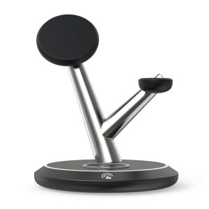 Support Customization Abs Multifunction Qi2 15w Fast 3 In 1 Magnetic Wireless Charger Stand