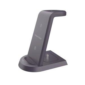 Low Price Fast 3 In 1 Cellphone Mobile Wireless Phone Charger Stand Black Custom Logo For Iphone 15 14 13