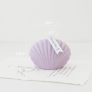 Customized Scents Plant Wax Aroma Art Sea Shell Shape Candle For Gift